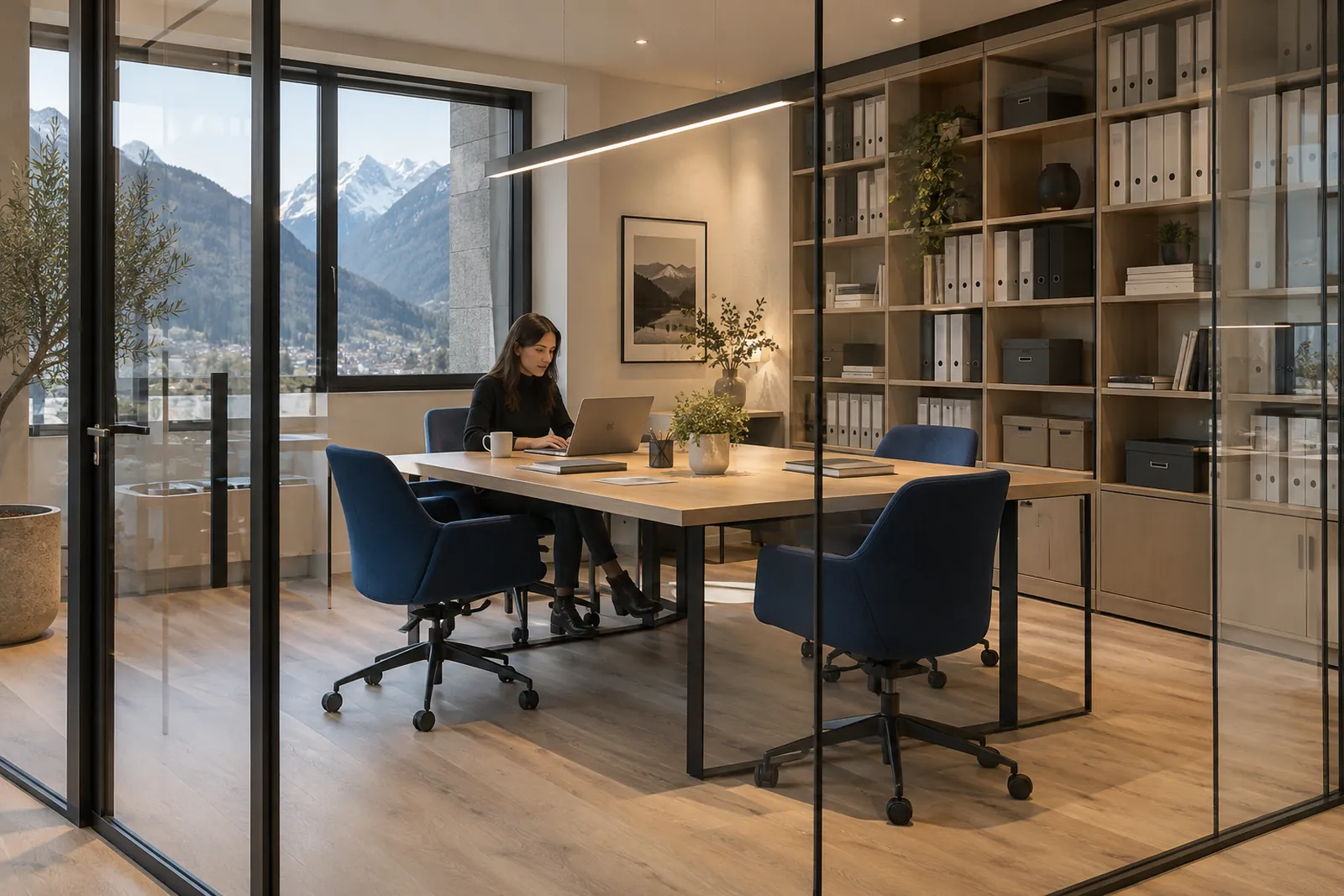 Despacho privado con zona de archivo en LKR Global, Escaldes-Engordany